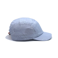 Casquette de baseball 6 panneaux respirante à séchage rapide pour l'été, style hip-hop, en maille, à bord plat, réglable, pour le sport, l'alpinisme et la course à pied