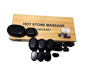 <strong>Hot</strong> Selling Products 2025 <strong>Stone</strong> Therapy <strong>Kit</strong> 64PCS Pain Relief Heat Compression Massage <strong>Stone</strong> Sauna Set - Product Image 5