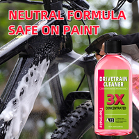 Nettoyant concentré 3X pour transmission de vélo 103ml Dégraissant haute mousse Dilution 1:3 pour chaîne et cassette de vélo et moto