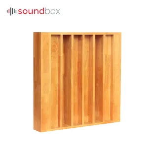 Soundbox-difusor acústico de madera, Panel de difusión de pared, tratamiento acústico para estudios de grabación, cine privado