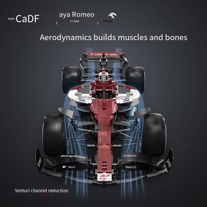 1868 Pezzi CaDa C64005 Nuova Auto da Corsa Alfa Romeo <span class=keywords><strong>F1</strong></span> in Scala <span class=keywords><strong>1</strong></span>:8, Mattoncini da Costruzione Fai-da-Te, Giocattolo per Bambini, Regalo di Natale - Product Image 5