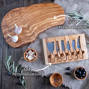 Planche à découper en bois d'olivier rustique personnalisée, écologique, vente en gros d'usine, pour fromage - Product Image 2