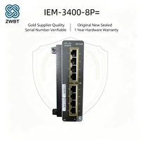 Module d'extension PoE+ Cisco Catalyst IEM-3400-8P= 8 ports PoE+ RJ45, budget PoE total 240W, 18 ports au total, puissance 20W