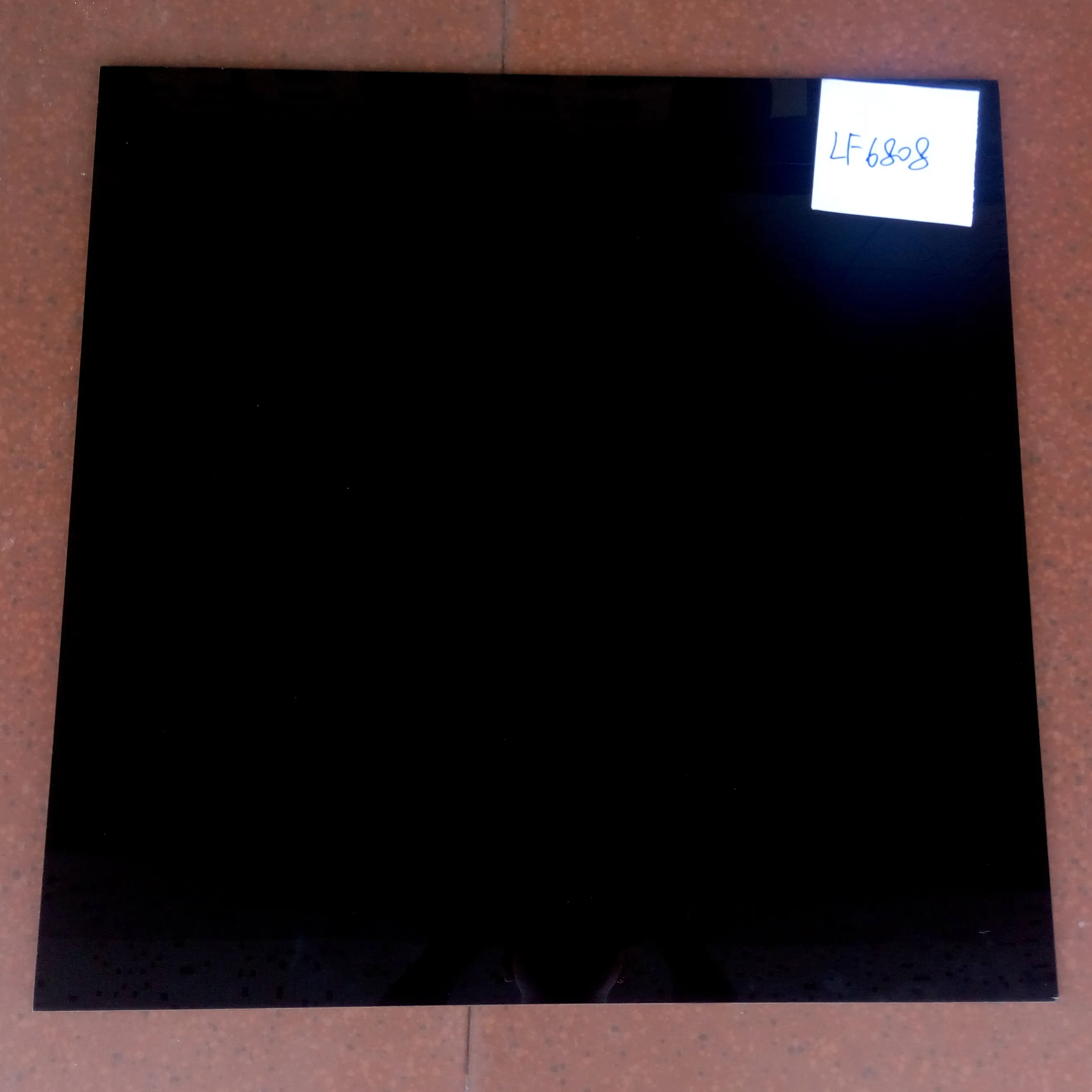 Piastrelle nere Super nere 600x600mm 800x800mm piastrelle in ceramica piastrelle nere smaltate per pavimenti e pareti