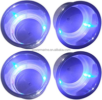 Support de casquette LED en acier inoxydable argenté de haute qualité avec finition miroir, accessoires marins pour bateaux et yachts