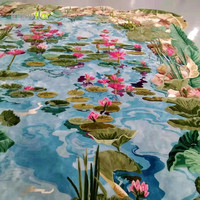 Tapis ouvert à la main, Design floral de luxe pour villa, haut de gamme