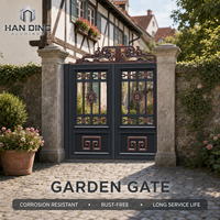 Portail de jardin en aluminium inoxydable, écologique, résistant aux UV, sans entretien, installation facile, fermeture automatique, thermolaqué pour villa
