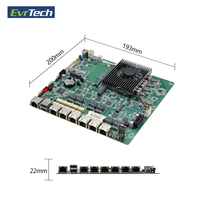 Carte mère pare-feu Intel N97 Mini ITX 6 Intel I210at Lan Ddr4 32g M.2 Win10 /11 Linux Pfsense Serveur Carte mère industrielle