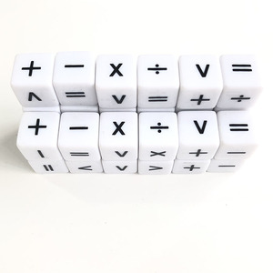 Bán Buôn 16Mm Vuông Acrylic Dice Tùy Chỉnh Khắc Trò Chơi Giáo Dục Cộng Với Và Trừ Con Số In Con Số - Product Image 2
