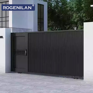 Puerta Automática de Aluminio para Jardín de Villa Rogenilan 2026, Puerta Corredera Eléctrica para Entrada de Patio y Entrada de Vehículos - Product Image 1