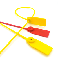 Numéro personnalisé joints en plastique insert en métal PP matériel plastique joint de sécurité en plastique serrures jetables étiquettes d'étanchéité de sangle de sécurité