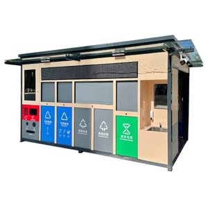 Tùy Chỉnh Đứng Phân Loại Rác Tái Chế Trạm Tùy Chỉnh Lưu Trữ Chất Thải Thùng Cộng Đồng Ngoài Trời - Product Image 3
