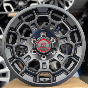 Ultima fabbrica nero satinato 17X8J 20x9J pollici per <span class=keywords><strong>TRD</strong></span> ruote per autovetture cerchi nuovo PCD 6*139.7 ET 10 CB 106.1 volante - Product Image 5