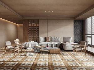 Restaurante <span class=keywords><strong>Hotel</strong></span> Decoración 200*200 Art Wood Parquet Azulejo de piso antideslizante - Product Image 6