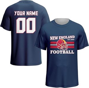 卸売マイアミニューヨークフットボールジャージーカスタム半袖フットボールジャージー名番号Tシャツゲーム日服 - Product Image 3