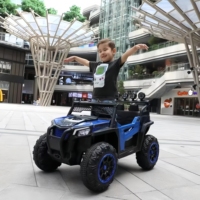 Véhicule tout-terrain électrique à quatre roues pour enfants, alimenté par batterie, voiture à 4 roues pour enfants, électrique avec télécommande