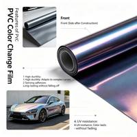 Film PVC pour voiture Crystal Diamond Rose Gold 1,52m x 15m, vinyle auto-adhésif pour changement de couleur de carrosserie complète, anti-UV, anti-rayures, garantie OEM