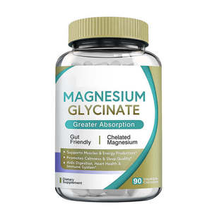 Cápsulas de Glicinato de Magnesio OEM/ODM, Aminoácido para Aumentar la Energía, Salud Intestinal, Mejor Sueño, Apoyo para la Salud del Corazón, No Apto para Mujeres Embarazadas - Product Image 1