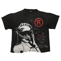 Personnalisé Vintage Hip Hop Street Style impression sur demande t-shirts graphiques coton homme surdimensionné haut court T-shirt