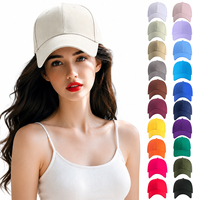 Gorra de Béisbol Ajustable de Sarga 100% Algodón de 260 g/m², 22 Colores, Bordado Personalizado, Impresión, Venta al por Mayor, OEM, ODM
