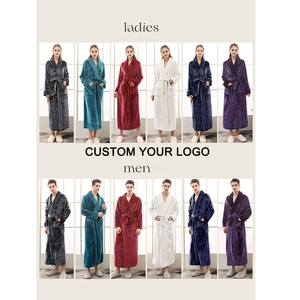 Di alta qualità personalizzato ricamo Logo di lusso Hotel di grandi dimensioni coppia accappatoio per uso domestico accappatoi per gli uomini e le donne - Product Image 2