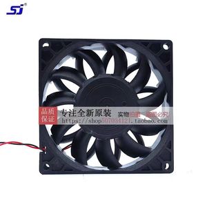 พัดลมแบบใบพัดแกน Sj ขนาด 90 มม. 24V 0.55A พัดลมระบายความร้อนอินเวอร์เตอร์ ใบพัดพลาสติก ติดตั้งแบบท่อ - Product Image 1