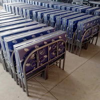Cadre de lit simple en fer moderne HY Plate-forme de lit pliante en métal durable pour chambre à coucher ou appartement utilisée dans les écoles