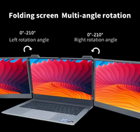 Moniteur portable 14 pouces Full HD IPS, extension d'écran multi-écrans, triple écran, écran large, USB Type C pour usage professionnel