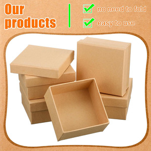 Cajas <span class=keywords><strong>de</strong></span> regalo pequeñas Mache <span class=keywords><strong>de</strong></span> papel cuadrado marrón Kraft con tapa anidada DIY artesanía <span class=keywords><strong>de</strong></span> cartón pintura vacía diseños <span class=keywords><strong>de</strong></span> <span class=keywords><strong>caja</strong></span> <span class=keywords><strong>de</strong></span> almacenamiento <span class=keywords><strong>para</strong></span> <span class=keywords><strong>juguetes</strong></span> - Product Image 4