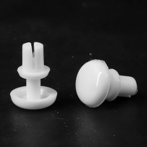 10 pièces/sac Rivets à pression en nylon blanc/noir de type R R2/R2.6/R3/R5/R6 Fixateur de retenue de type pression Marque Nindejin Grade 6 - Product Image 1