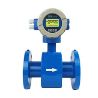 Flowmeter Elektromagnetik Air Limbah Cairan Asam-Basa Tampilan Digital Elektronik Sensor Presisi Tinggi Terintegrasi Pipa