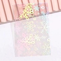 Pochettes de protection en PP découpées au laser, motif flocon de neige et fleur de cerisier, petite taille, pour usage domestique, Chine