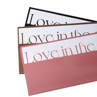 Papier d'emballage imperméable en PVC double face simple et élégant pour fleuristes, Saint-Valentin, Fête des Mères, matériel floral