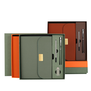 <span class=keywords><strong>Journal</strong></span> Hardcover Planer gefüttert Custom ized PU Lederbezug Büros Sublimation Notebook Papier Briefpapier Geschenkset 2024 mit Stift - Product Image 4