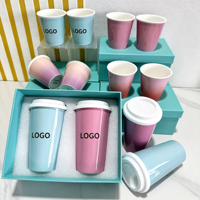 Tasse en céramique en porcelaine fine en gros, réutilisable, personnalisable, impression sérigraphique, cadeau de mariage, compatible lave-vaisselle