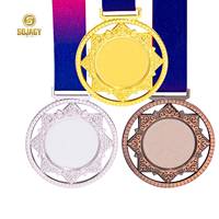 Médaille fabrique pas cher prix plaqué or sur mesure 3d blanc métal sport course prix médailles scolaires