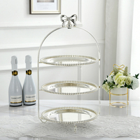 Plateau à étages pour gâteaux, plateau de présentation pour le thé, plateau de service pour les fêtes, plateau à collation, petit bol, buffet, support à dessert