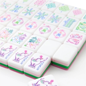 Fichas de Mahjong <span class=keywords><strong>Amara</strong></span>, Acrílicas, Estilo Judío Americano, Juego de 164 Piezas, en Stock - Product Image 4