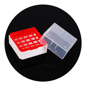 Qianling <b>Freezer</b> Tube <b>Box</b> 25/50/81/100 Compartments Plastic Sample Vial Storage <b>Container</b> - Product Image 1