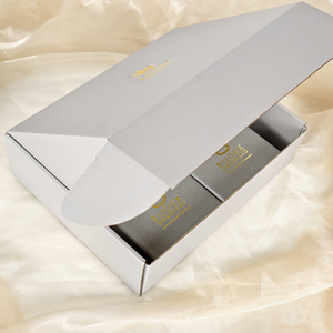 Scatole Biodegradabili per Cosmetici in Carta Kraft a Forma di Aeroplano con Lamina Dorata e Rivestimento UV per Confezioni Regalo di Sieri per la Cura della Pelle - Product Image 5
