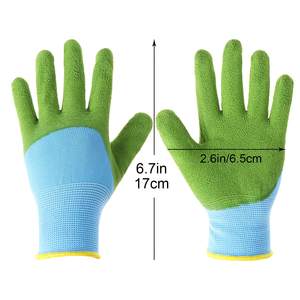 Children's Garden <strong>Gloves</strong> OEM Logo Latex <strong>Rubber</strong> Coated Breathable Thorn Proof Anti-Abrasion Work <strong>Gloves</strong> for <strong>Kids</strong> Gardening - Product Image 5