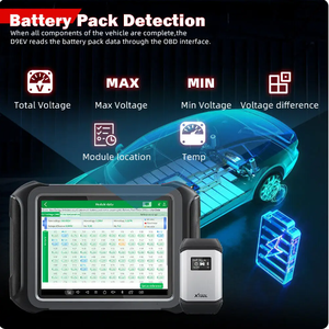 Outil de diagnostic intelligent professionnel Ca & <span class=keywords><strong>EV</strong></span> XTOOL D9EV New Energy Vehicle Scanner pour la détection de batterie Tesla ECU Coding <span class=keywords><strong>Immo</strong></span> - Product Image 4