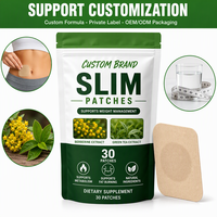 Patchs minceur certifiés ISO, sans OGM, HACCP, GMP, multivitamines, extrait de berbérine, service de création d'étiquettes personnalisées, solution de construction de marque