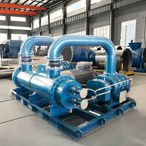 Souffleur industriel à haute pression à double étage 11 kW 15 CV Roots Pd Blowers Tri Lobe Silencer électrique 380 V pour gaz - Product Image 1