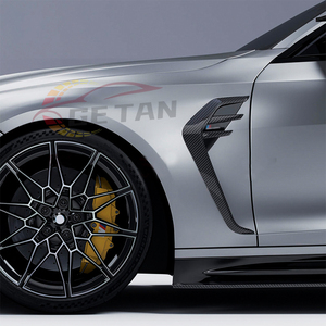 2ピースリアルカーボンファイバーサイドフェンダーグリルベントトリムBMW M4 M3 G80 G82 G83 2021-25用 - Product Image 4