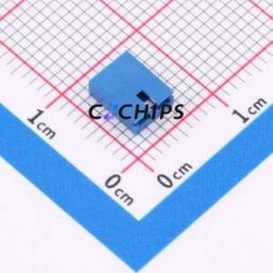 382811-2 Shorting Cap / Jumper Cap P=2.54mm Connector 1x2 2.54mm Open Top Type 3A - Product Image 1