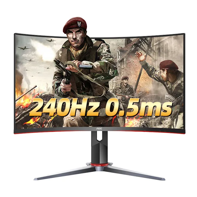 AOC C27G2Z 27นิ้ว240Hz 0.5Ms หน้าจอ1500R ความโค้ง Professional Gaming Monitor