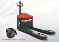 Transpalette électrique tout-terrain EVERLIFT 3000 kg avec batterie au lithium, certifié CE ISO, pour entrepôt intensif