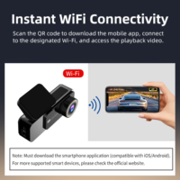 Caméra embarquée 4K double objectif avant et arrière avec Wi-Fi et GPS, vision nocturne HD – Nouveauté très demandée