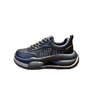 Zapatos Retro de Diseño Simple, Parte Superior de Malla Transpirable, Entresuela de EVA, Suela de Goma, Zapatos Casuales de Moda para Caminar, con Plataforma - Product Image 1